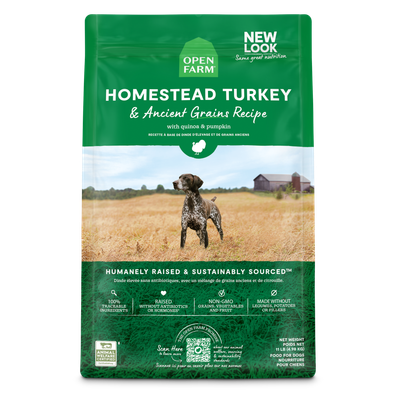 Open Farm Ancient Grains Homestead Turkey Recipe Dog Food