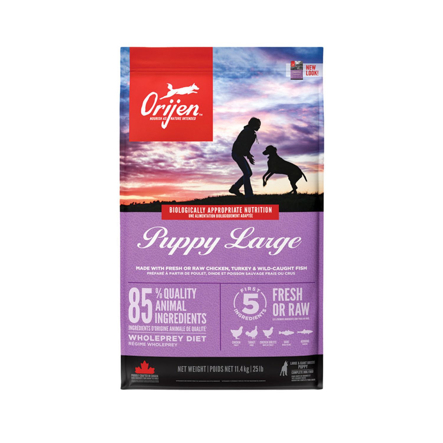 Orijen Large Breed Puppy Food, Size: 25 lb