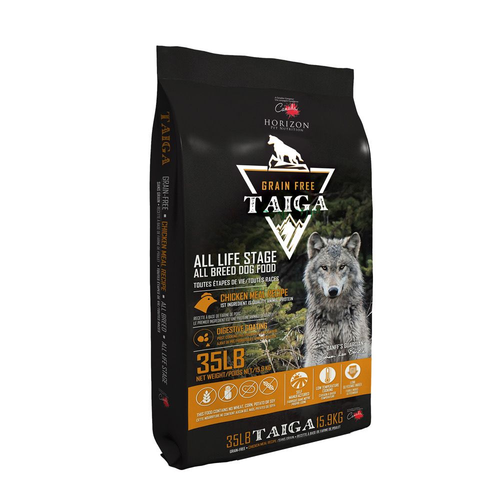 Taiga Grain-Free Chicken Meal Formula Dry Dog Food 35 lb