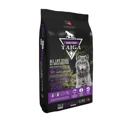 Taiga Whole Grain Pork Meal Formula Dry Dog Food 35 lb