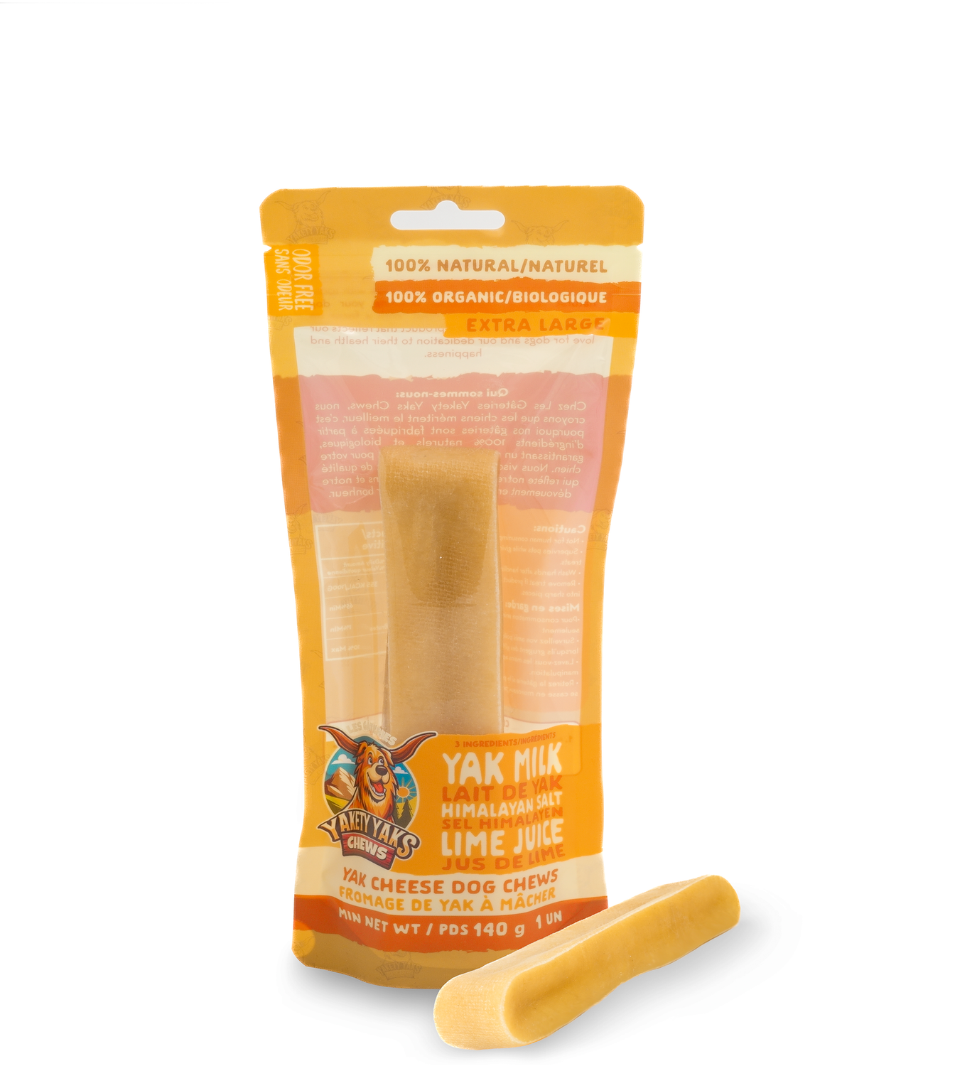 Yakety Yaks Yak Cheese Dog Chew XL 1pc