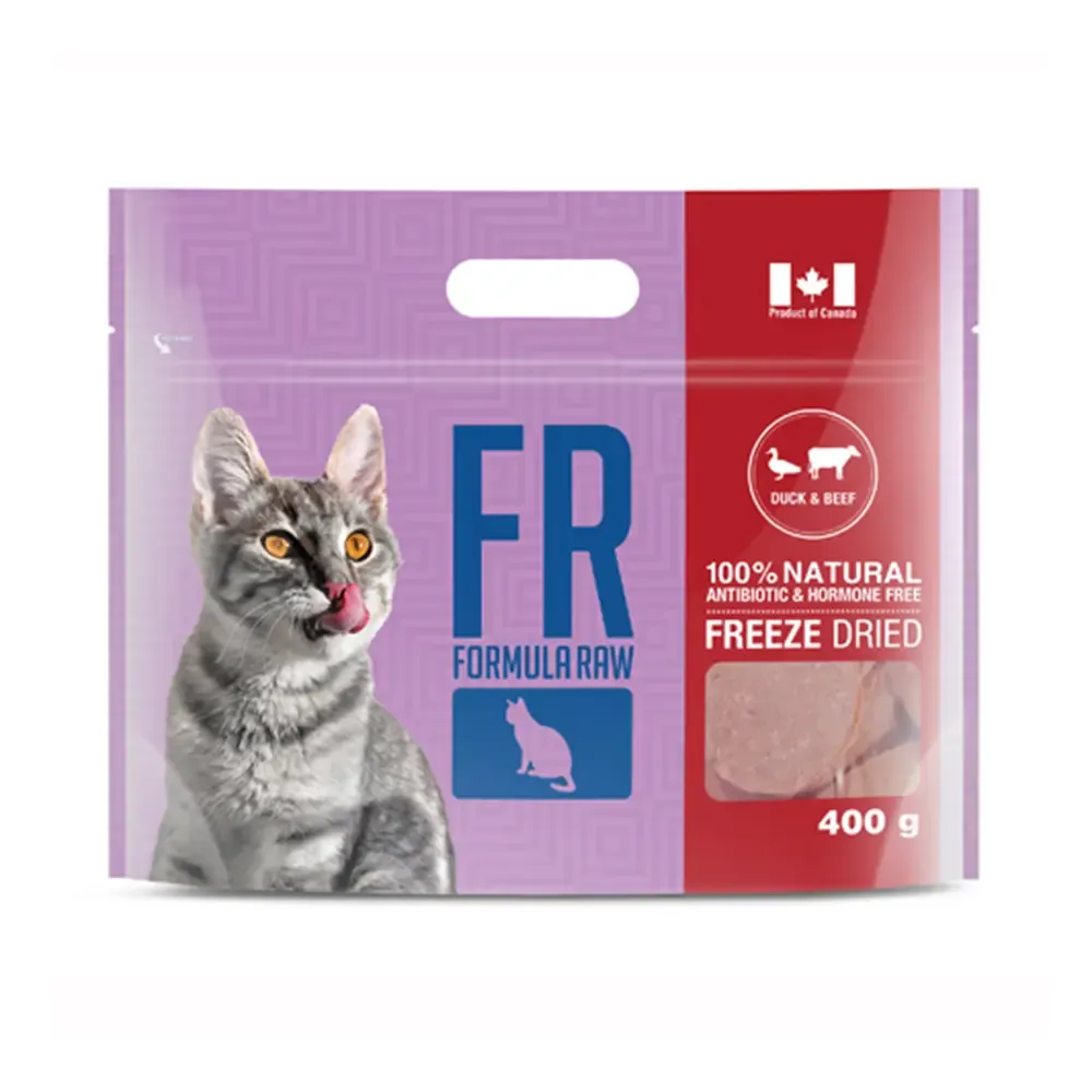 Formula Raw Freeze Dried Duck &amp; Beef for Cats 400g