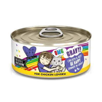 BFF Be Happy Chicken &amp; Beef Cat Food 5.5oz