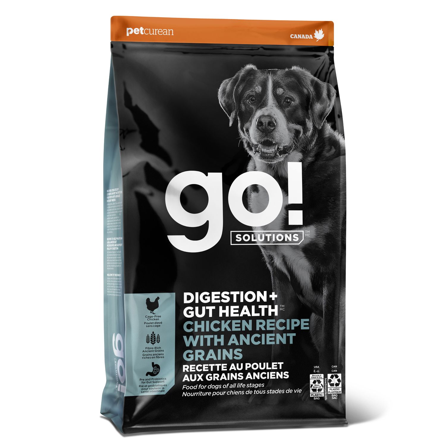 Go! Solutions Digestion + Gut Health Chicken Recipe with Ancient Grains for dogs