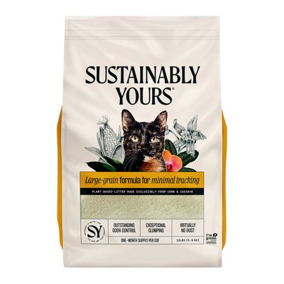 Sustainably Yours Natural Cat Litter - Large Grains