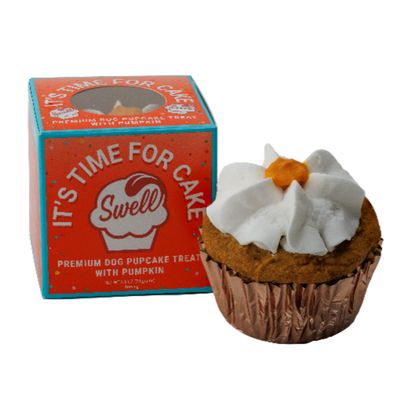 Swell It&#39;s Time for Cake Pumpkin Pupcake Frozen Dog Treat 2.5oz