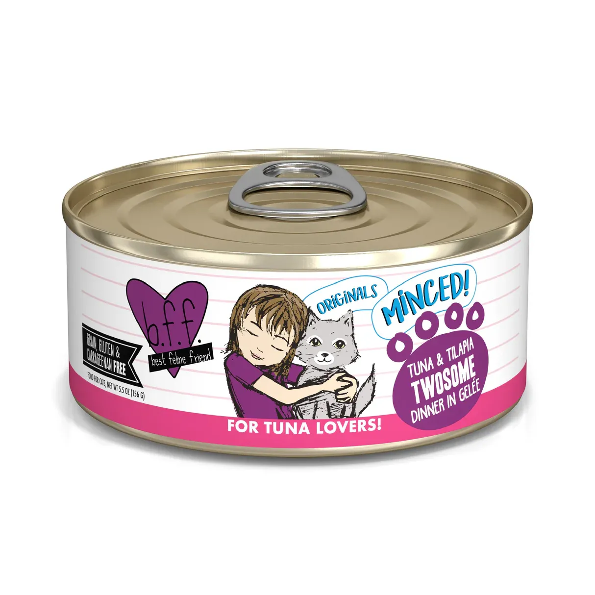 Weruva B.F.F. Twosome Tuna &amp; Tilapia Cat Food 5.5oz