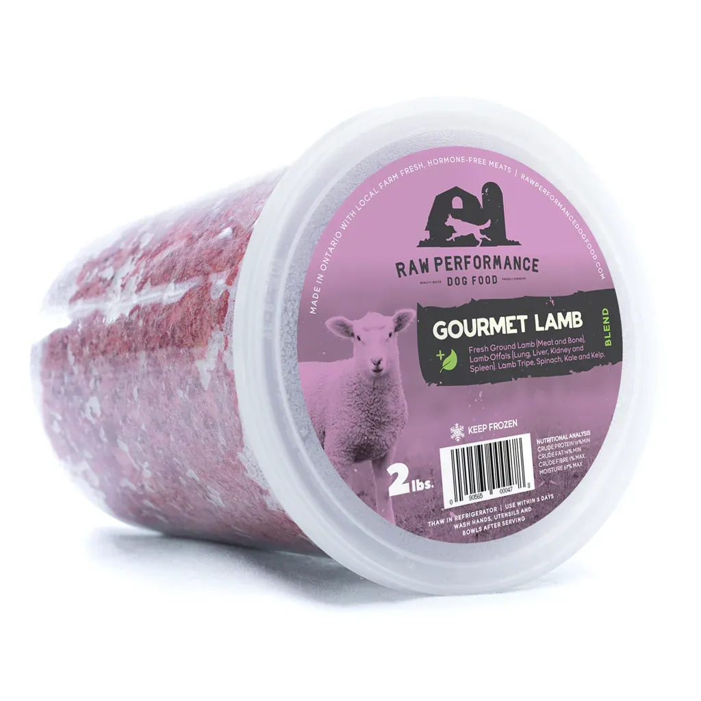 Raw Performance Gourmet Lamb Tub 2 lb