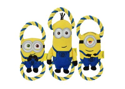 Multipet Minions Double Tug Assorted Dog Toy