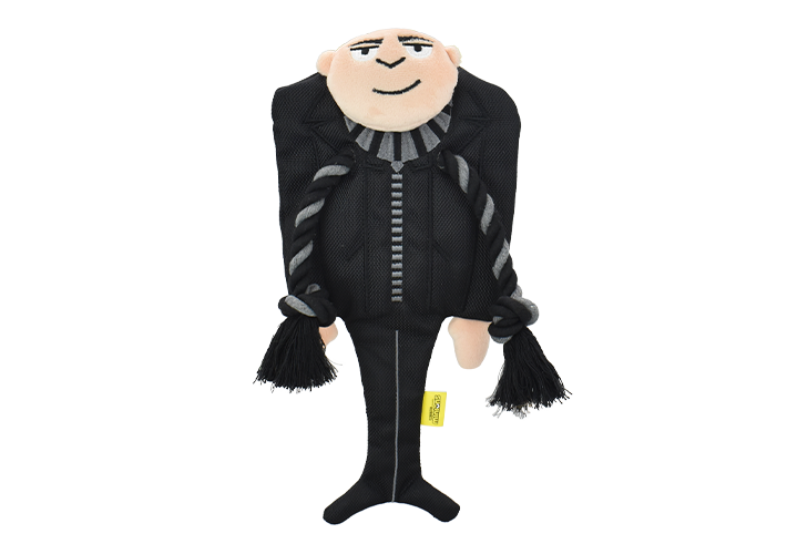 Multipet Minions Gru with Rope Scarf Dog Toy 11.5&quot;