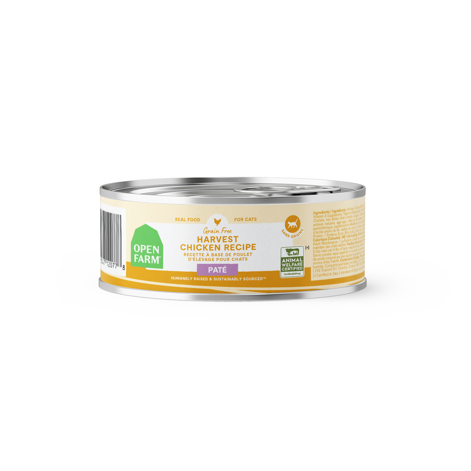 Open Farm Pâté for Cats Harvest Chicken Recipe 5.3oz