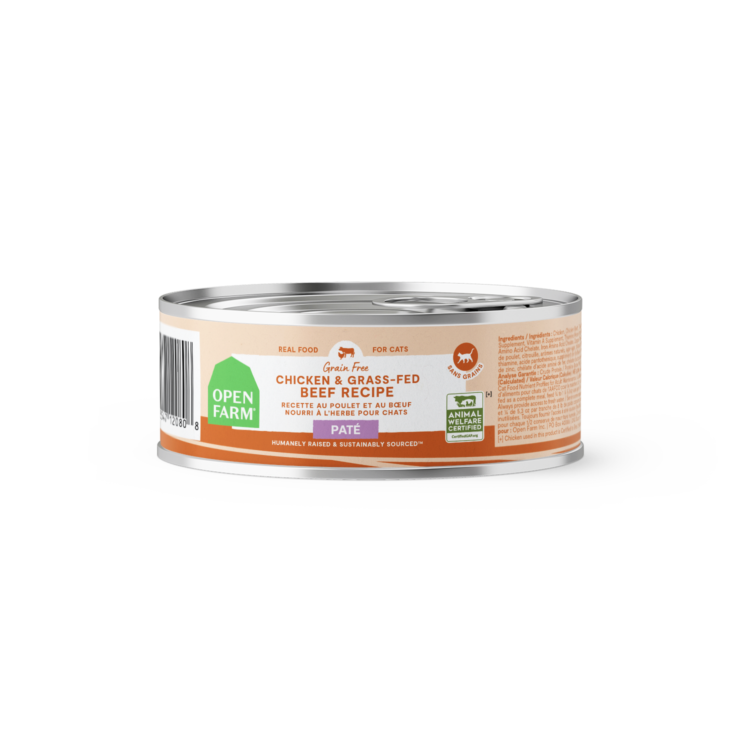 Open Farm Pâté for Cats Chicken &amp; Grass-Fed Beef Recipe 5.3oz