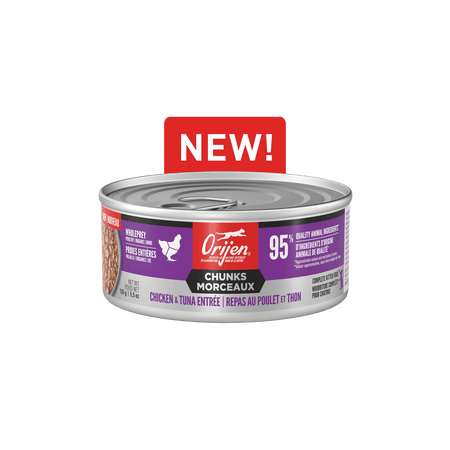 Orijen Chunks &amp; Shreds Chicken &amp; Tuna Kitten Entrée 5.5oz