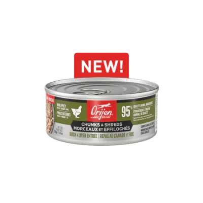 Orijen Chunks &amp; Shreds Duck &amp; Liver Entrée 5.5oz