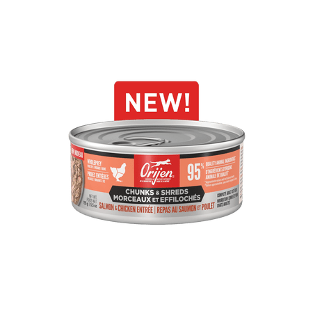 Orijen Chunks &amp; Shreds Salmon &amp; Chicken Entrée 5.5oz