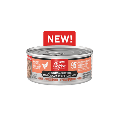 Orijen Chunks &amp; Shreds Salmon &amp; Chicken Entrée 5.5oz