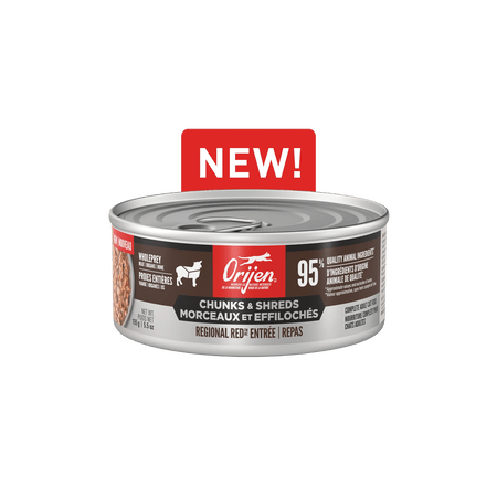 Orijen Chunks &amp; Shreds Regional Red Entrée 5.5oz