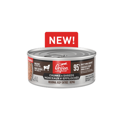 Orijen Chunks &amp; Shreds Regional Red Entrée 5.5oz
