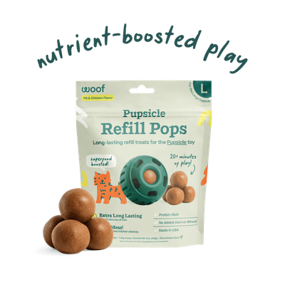 Woof Pupsicle Refill Pops: Peanut Butter and Chicken Recipe