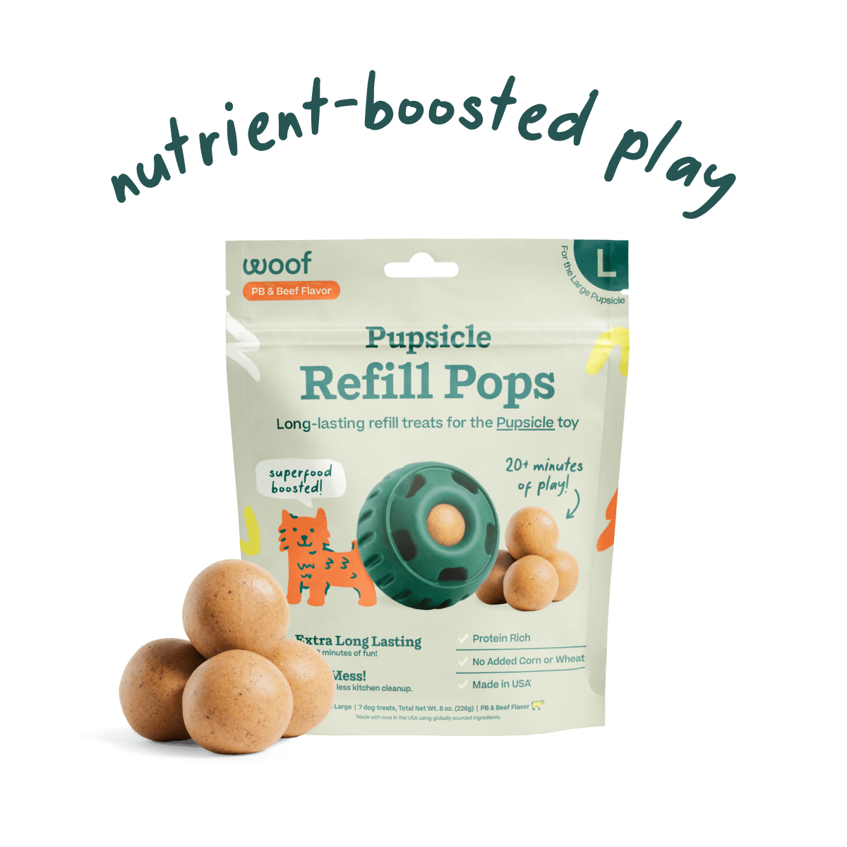 Woof Pupsicle Refill Pops: Beef Recipe