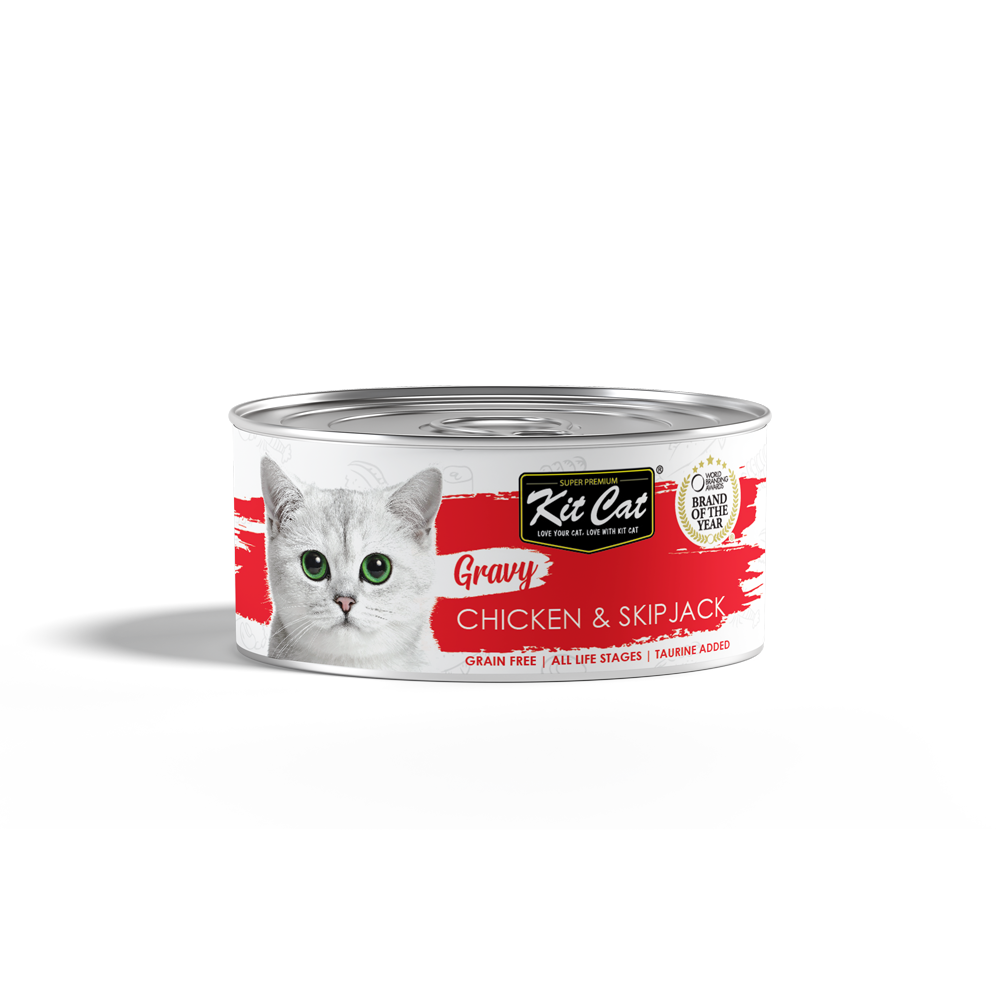 Kit Cat Gravy Series Chicken &amp; Skipjack Wet Cat Food 70gm