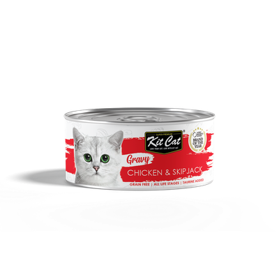 Kit Cat Gravy Series Chicken &amp; Skipjack Wet Cat Food 70gm