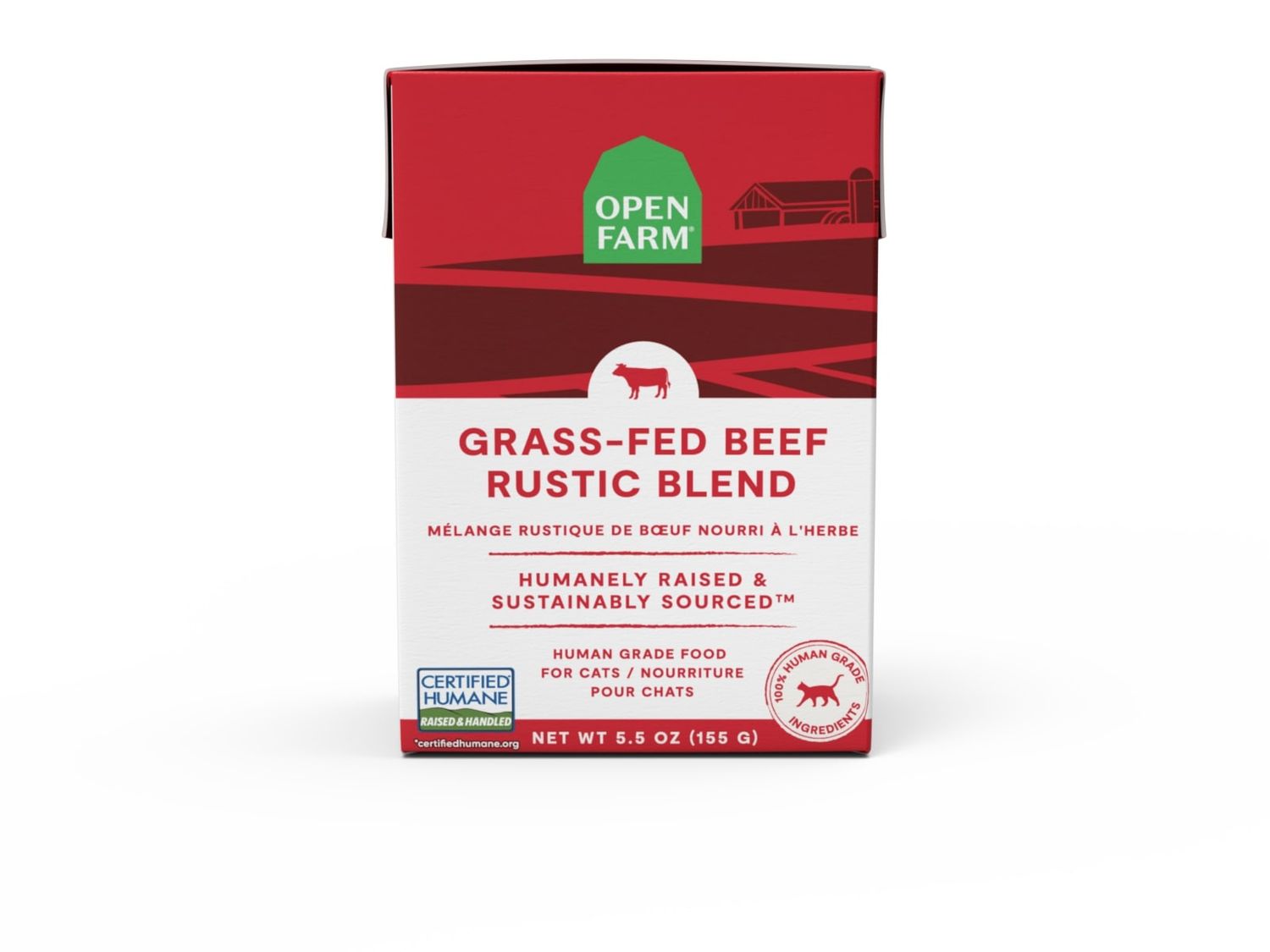 Open Farm Rustic Blend Beef Recipe Cat Food 5.5oz