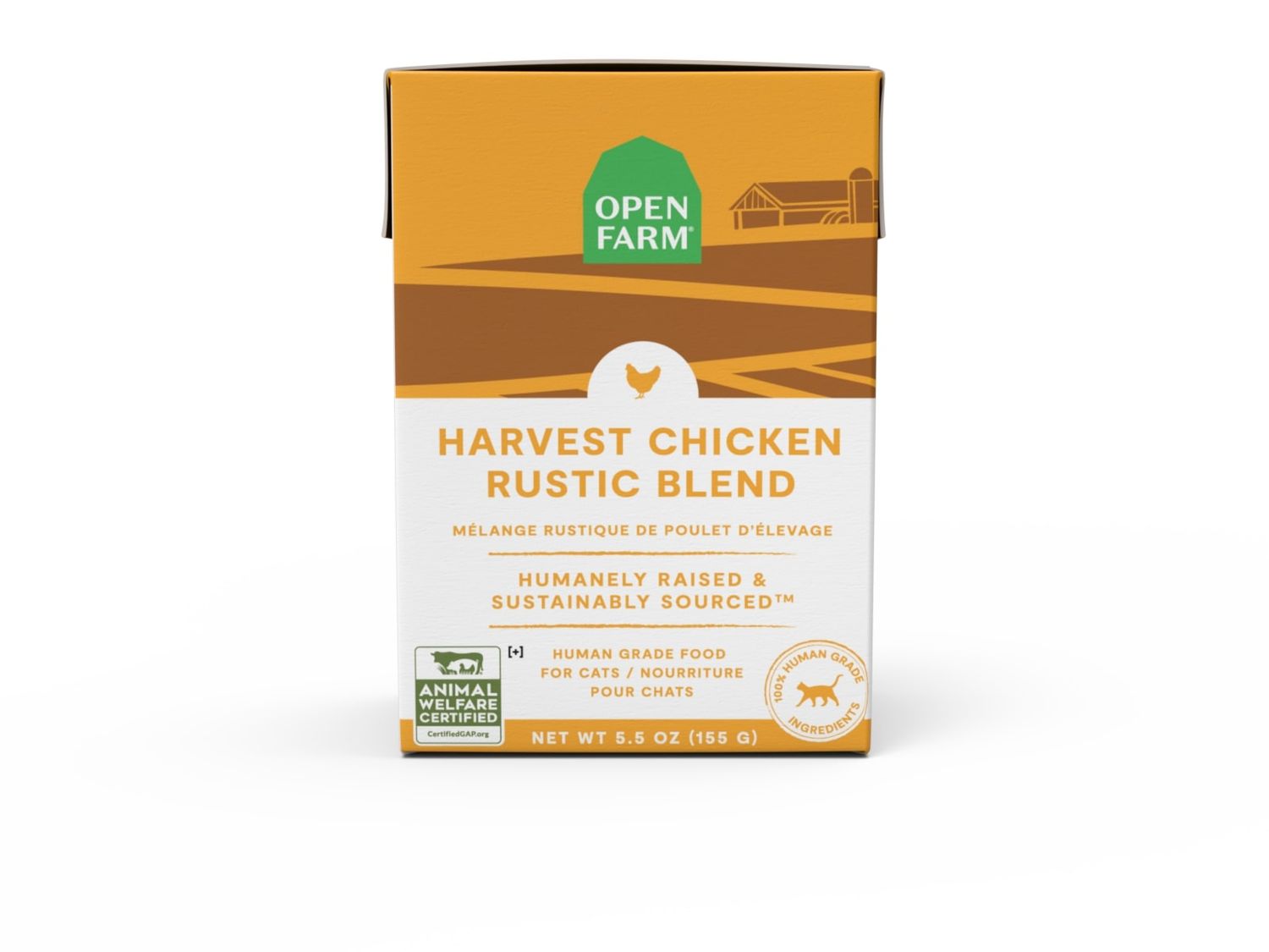 Open Farm Rustic Blend Harvest Chicken Recipe Cat Food 5.5oz