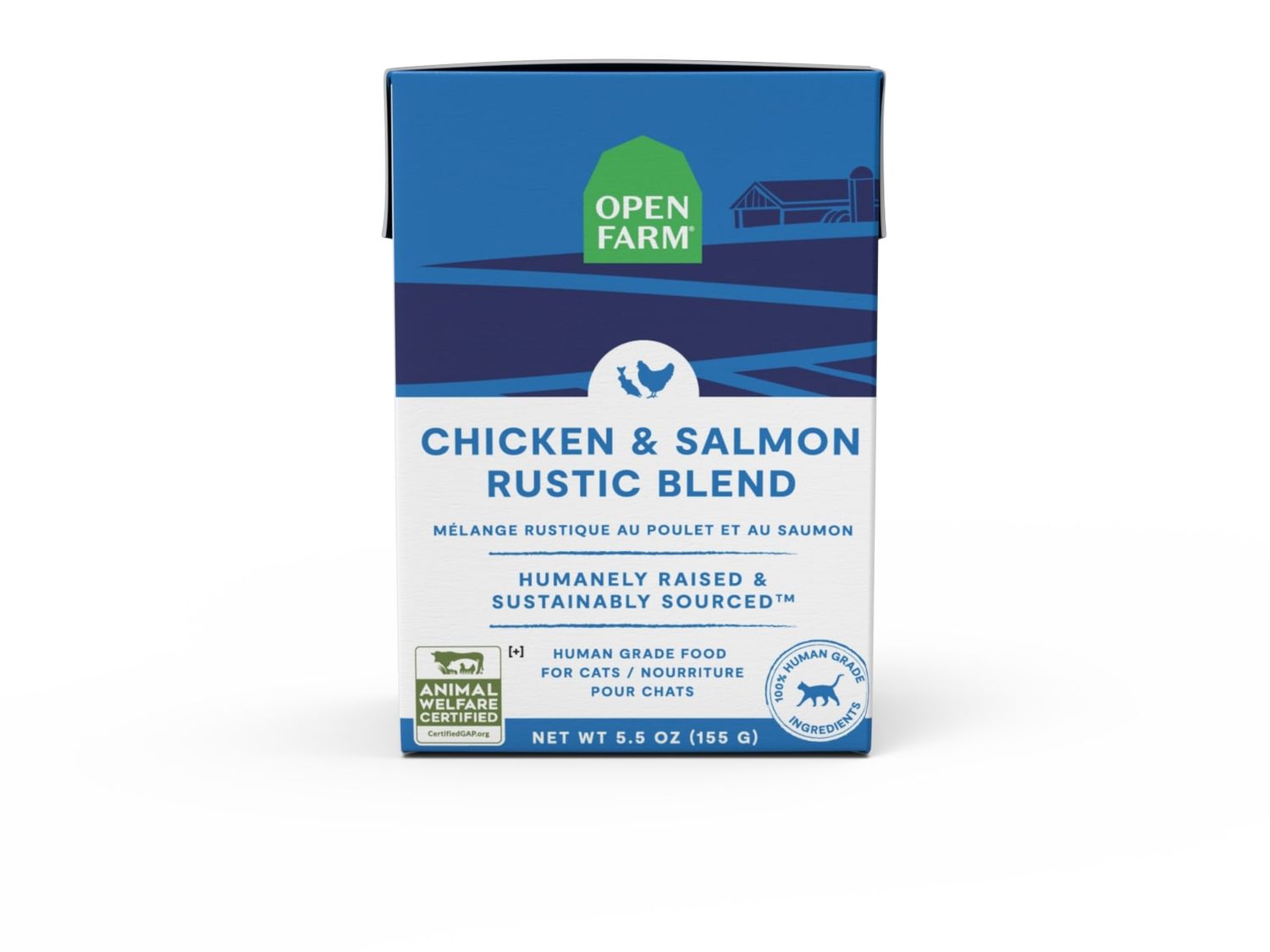 Open Farm Rustic Blend Harvest Chicken &amp; Salmon Recipe Cat Food 5.5oz