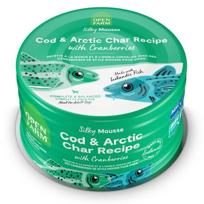 Open Farm Wet Dog Food Cod &amp; Arctic Char Recipe with Cranberries 7oz