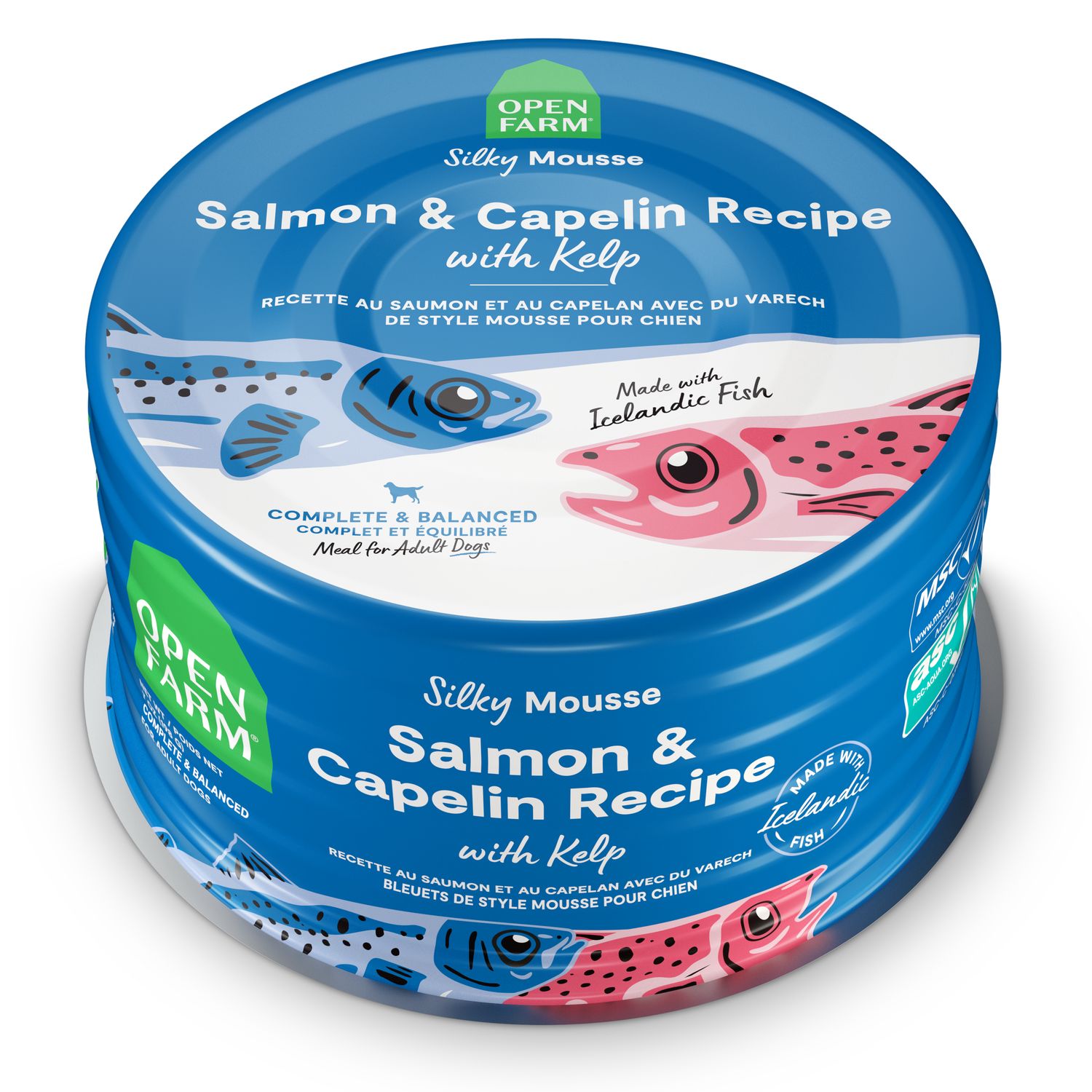 Open Farm Wet Dog Food Salmon &amp; Capelin Recipe with Kelp 7oz