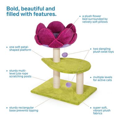 Prevue Hendryx Flower Power Cat Post