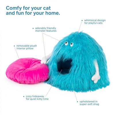 Prevue Hendryx Comfy Monster Cat Bed Hideaway