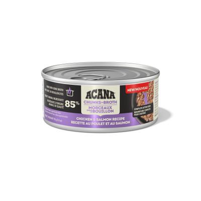 Acana Chunks in Broth Chicken &amp; Salmon Kitten Recipe 5.5oz