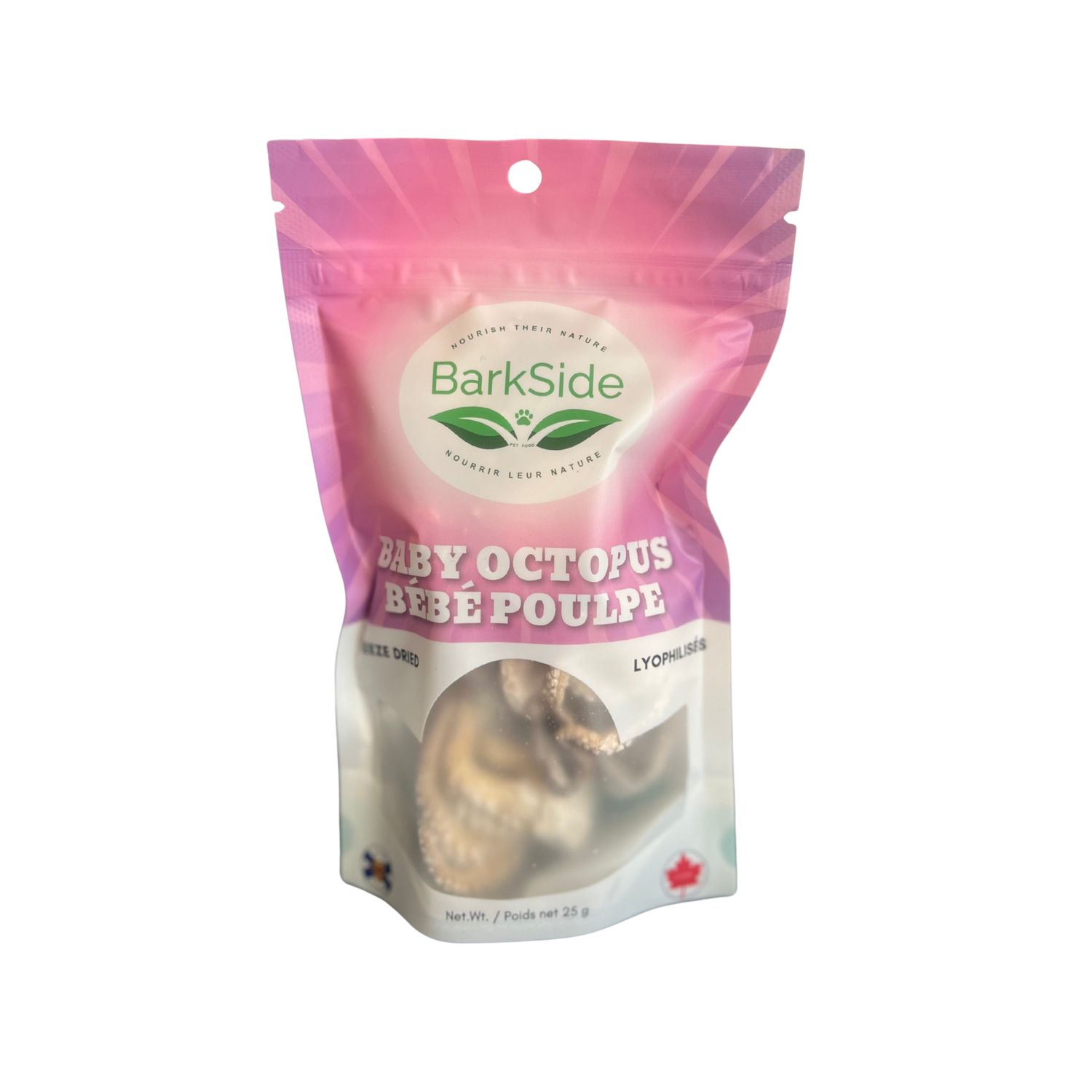 Barkside Pet Food Freeze-Dried Baby Octopus 25g