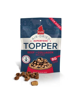 Plato Pet Treats Food Topper Beef and Collagen 156g