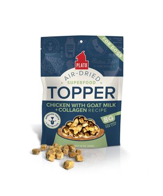 Plato Pet Treats Food Topper Chicken with Goat Milk &amp; Collagen 156g