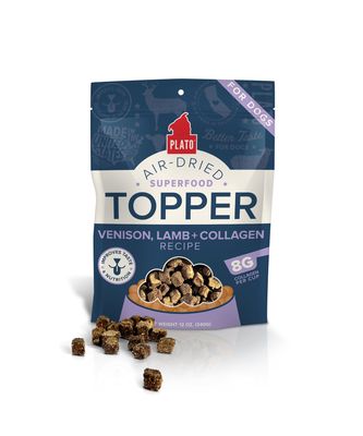 Plato Pet Treats Food Topper Venison, Lamb and Collagen 156g