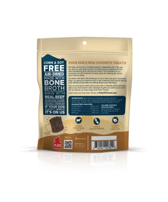 Plato Pet Treats Jerky Bites Beef with Bone Broth 170g