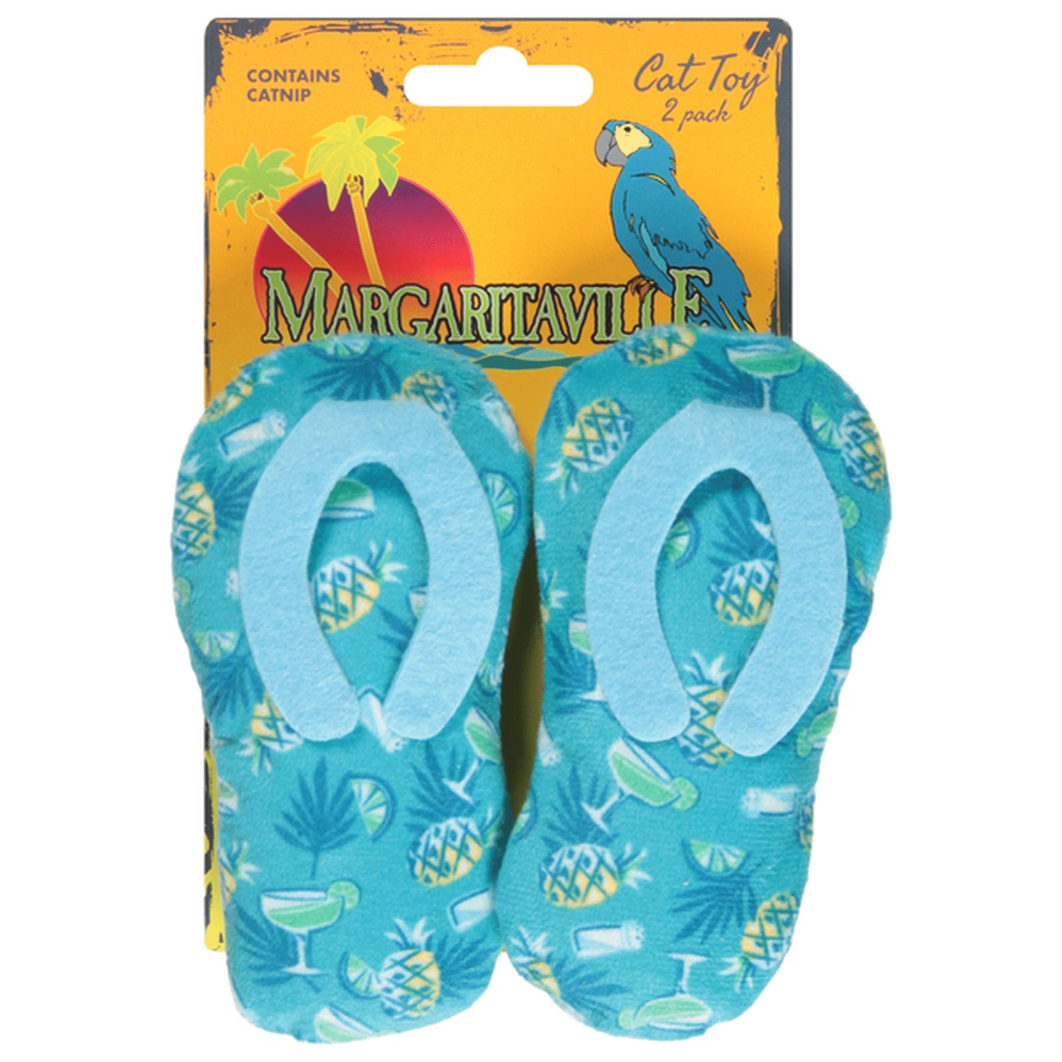 Multipet Margaritaville Flip Flops Cat Toy (2 Pack)