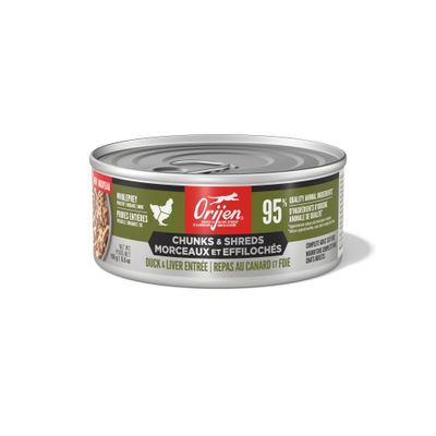 Orijen Chunks &amp; Shreds Duck &amp; Liver Entrée 5.5oz