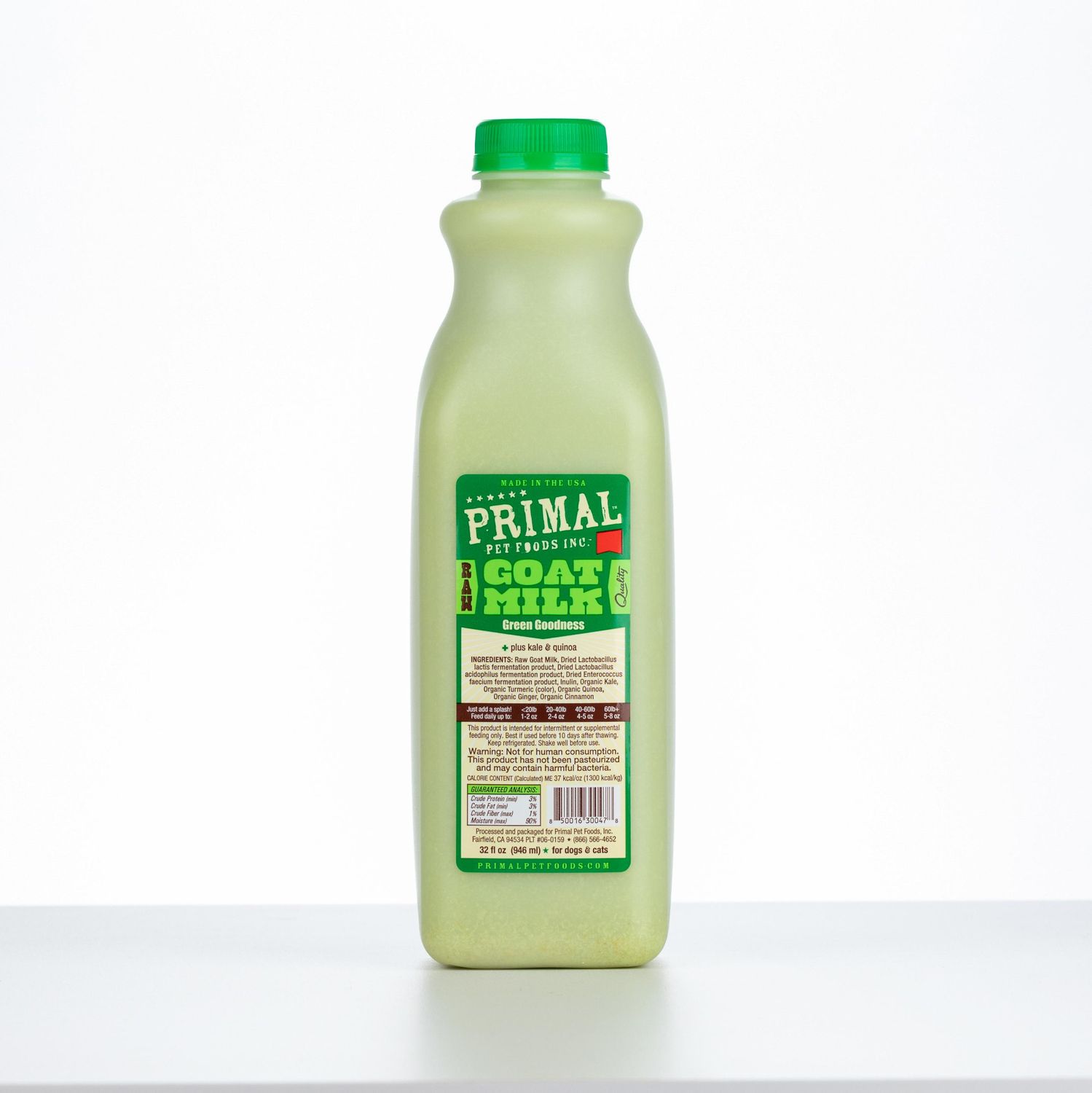 Primal Frozen Goat Milk Green Goodness 32oz