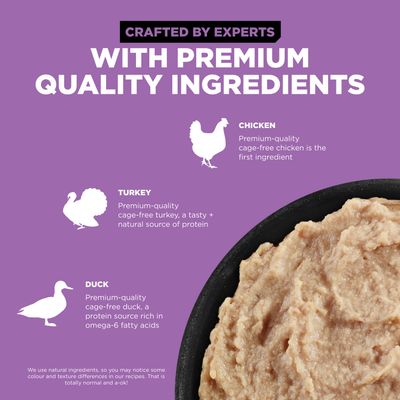 Go! Solutions Carnivore Grain Free Chicken, Turkey + Duck Pâté for cats 6.4oz