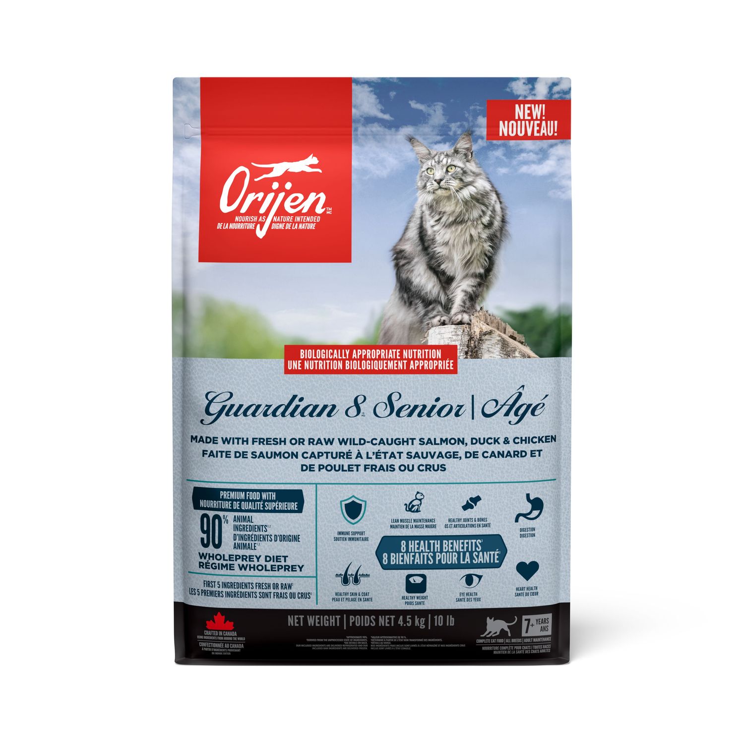 Orijen Guardian 8 Senior Cat Food, Size: 10 lb