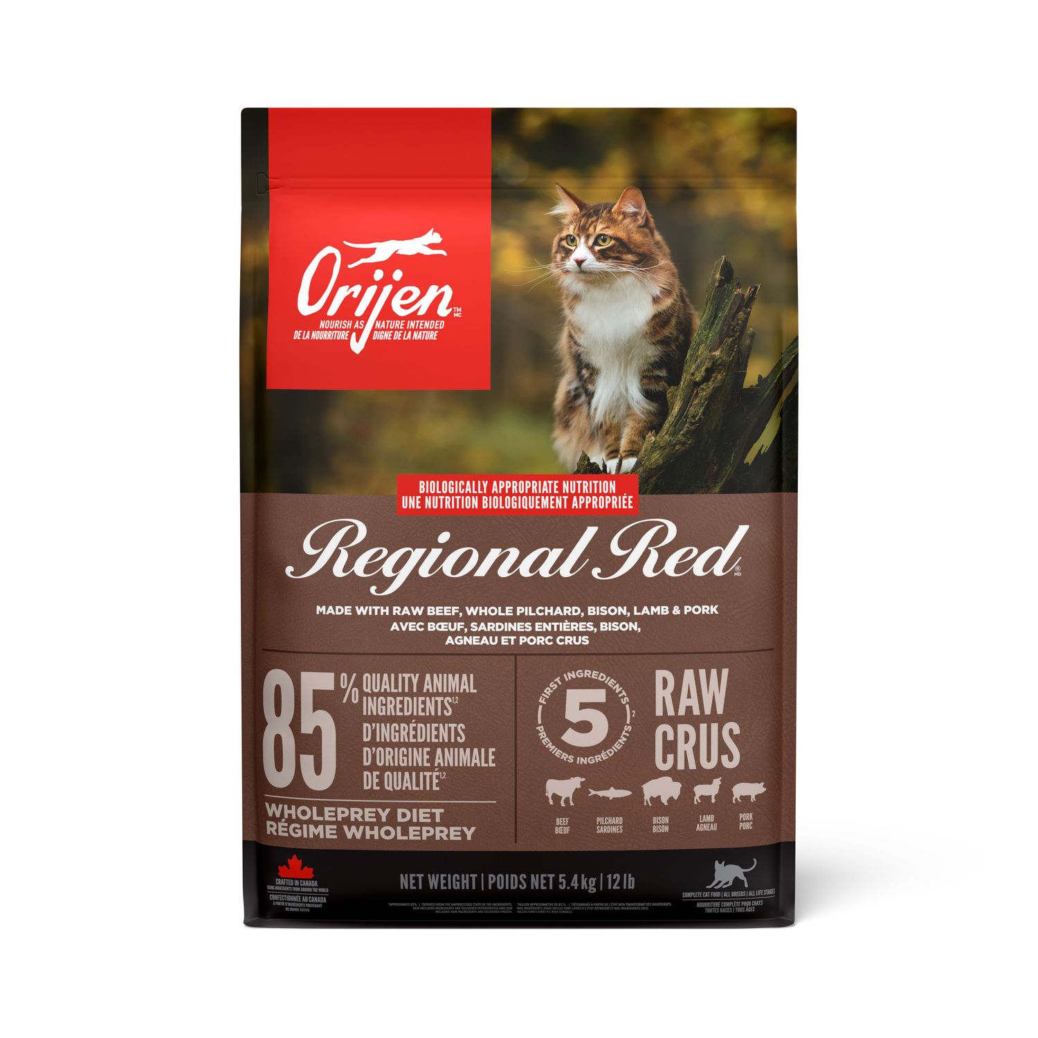 Orijen Regional Red Cat Food, Size: 12 lb