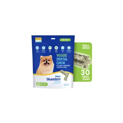 bluestem™ Veggie Dental Chews with coactiv+® for Dogs Small (30ct)