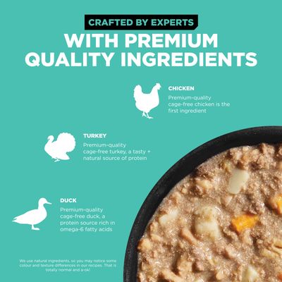 Go! Solutions Carnivore Grain Free Chicken, Turkey + Duck Stew for dogs 12.5oz