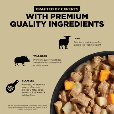 Go! Solutions Carnivore Grain Free Shredded Lamb + Wild Boar Recipe for dogs 12.5oz