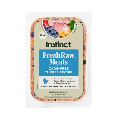 Instinct FreshRaw Meals Cage-Free Turkey Recipe Dog Food 8oz