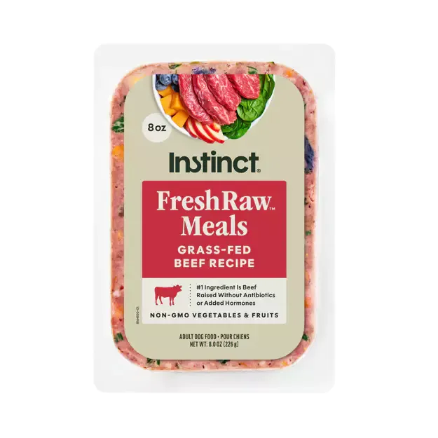 Instinct FreshRaw Meals Grass-Fed Beef Recipe Dog Food 8oz